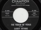 Sandy WYNNS touch of venus 45 top NORTHERN SOUL mod WIGAN CASINO dancer HEAR ?