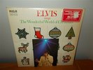 Elvis Presley . The Wonderful World of Christmas . Postcard . Shrink Sticker. LP