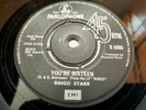 YOU'RE SIXTEEN Ringo Starr Parlophone NOT Apple UK 80's re-issue 7