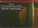 KLIEN GRUMIAUX Mozart The great sonatas for piano and violin PHILIPS 412 141-1