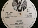 Black Sabbath LP Paranoid UK Large Vertigo Swirl 1st press BUT NO BIG BEAR