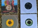 4 The Beatles vinyl singles Rare - See Description