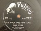 78 rpm, Jerry Butler, Sweet Was The Wine / For Your Precious Love, Falcon, VG+