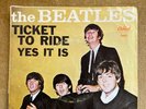 The Beatles 45 PICTURE SLEEVE - Ticket to Ride/ Yes it is