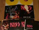 KISS   demon on fire / live / yellow vinyl / inlets poster / rare item