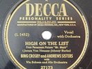 jazz vocal 78 RPM ANDREWS SISTERS BING CROSBY High On The List DECCA E life is s
