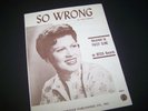 PATSY CLINE Rare SHEET MUSIC SINGLE 