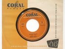 ROCKABILLY 45 RPM, BUDDY HOLLY,  EVERYDAY/ LOVES MADE A FOOL... CORAL ,NEAR MINT