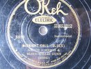 LONNIE JOHNSON & BLIND WILLIE DUNN-MIDNIGHT CALL BLUES ON OKEH 78RPM