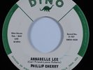 Teen Rockabilly Popcorn 45 PHILLIP CHERRY Annabelle Lee DINO VG+ HEAR