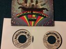 1967 THE BEATLES PROMO MAGICAL MYSTERY TOUR Germany PICTURE BOOK and ITA WHITE