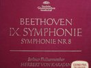 BEETHOVEN Symphonies n°8 & 9 Karajan DGG red stereo 138 807/808 2 LP Box set