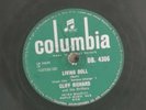 78rpm Columbia DB4306 Cliff Richards and the Drifters Living Doll/Apron Strings