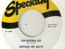 ARTHUR LEE MAYE Oh Rooba Lee SPECIALTY RNB  NORTHERN SOUL USA 45