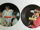 Two RARE 7” Cardboard Picture Records Stevie Wonder; & Diana Ross & the Supremes