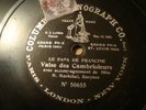 Antique COLUMBIA PHONOGRAPH No 50655 - M. MARECHAL, Baryton- LE PAPA DE FRANCINE