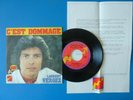 LAURENT VERGEZ DISQUES FLECHE CLAUDE FRANCOIS SP VINYLE C ' EST DOMMAGE