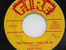 45 RPM, R&B, ROCKER, LARRY DALE, THE THINGS I USED TO DO / ROCK A WHILE,N MINT