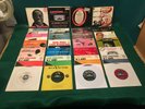 Louis Armstrong. 19 Rare EP Records, 14/45rpm Singles 1/33 Many 1950's Imports.
