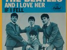 THE BEATLES.AND I LOVE HER bw IF I FELL.1964 CAPITOL.WEST COAST SLEEVE ONLY.VG++