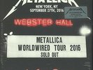 Metallica **Live At Webster Hall New York - 9/ 27/ 16 *BRAND NEW RECORD LP VINYL