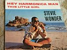 STEVIE WONDER . HEY HARMONICA MAN with RARE PICTURE SLEEVE .