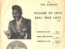 NOLAN STRONG/DIABLOS--PICTURE SLEEVE + 45--(VILLAGE OF LOVE)--PS--PIC--SLV