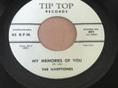 The Harptones - My Memories Of You/High Flyin Baby * Tip Top 401 Doo Wop 45