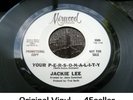 JACKIE LEE promo 'Your P-E-R-S-O-N-A-L-I-T-Y' Mint UNPLAYED Northern Soul 45