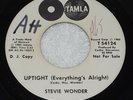 Stevie Wonder Uptight / Purple Rain Drops 1965 TAMLA T-54124 45 rpm WL Promo