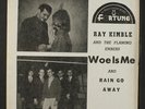 FLAMING EMBERS: Woe Is Me / Rain Go Away 45 (PS only - no disc ) Vocal Groups