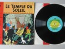 VINYL 33 T LES AVENTURES DE TINTIN  D'APRES HERGE LE TEMPLE DU SOLEIL  1962