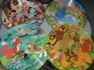 4 Walt Disney Picture LP Disc Pinocchio Cinderella Lady & Tramp Fox & Hound Used