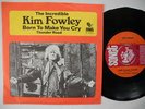 KIM FOWLEY Born To Make You Cry / Thunder Road 45 7