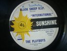 PLAYBOYS - BLACK SHEEP R.I.P. / SAD, SUNSHINE 7'' SINGLE - RARE AUS 45 - PSYCH