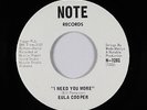 Deep Soul 45 - Eula Cooper - I Need You More - Note - VG+ mp3