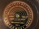 Mont Ward 8066 Carter Family HAPPY IN THE PRISON  78 rpm Country  E