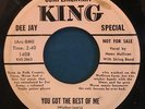 MOON MULLICAN YOU GOT THE BEST OF ME RARE '54 KING BIO-LABEL PROMO 45 ROCKABILLY