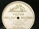 78rpm NELLIE MELBA  Lo  Hear The Gentle Lark - MAUVE VICTOR MELBA RECORD 95027