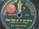 Polyphon Record 5526 Rose Hayes Music Hall Father New Suit & I Want Stop Nurseie