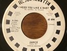 JANICE I Need You Like A Baby Roulette 1969 promo northern soul 45 HEAR