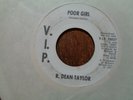MOTOWN PROMO   R DEAN TAYLOR 45 on VIP WHITE DJ VG SOUL / Poor Girl
