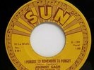 ROCKABILLY 45 RPM,JOHNNY CASH, KATY TOO/ I FORGOT TO REMEMBER TO FORGET