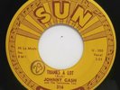 ROCKABILLY 45 RPM,JOHNNY CASH, LUTHER PLAYED THE BOOGIE/ THANKS A LOT
