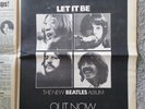 BEATLES Let It Be PXS 1 Original vintage promo advert (& complete newspaper).