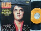 Elvis Presley Help Me / If You Talk In Your Sleep RARER Single line PROMO 45 PS