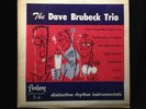 Dave Brubeck Trio-Distinctive Rhythm Instrumentals-Fantasy 3-4-10 INCH