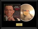 FRANK SINATRA GREATEST HITS ALBUM FRAMED GOLD METALIZED RECORD ALBUM LP DISC