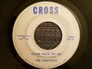 RARE soul 45 Ambitions Traveling Stranger Doo Wop CROSS Record New Orleans GRAIL
