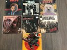 Metal music records vinyl Riot Black Sabbath Judas Priest Leatherwolf The Rods